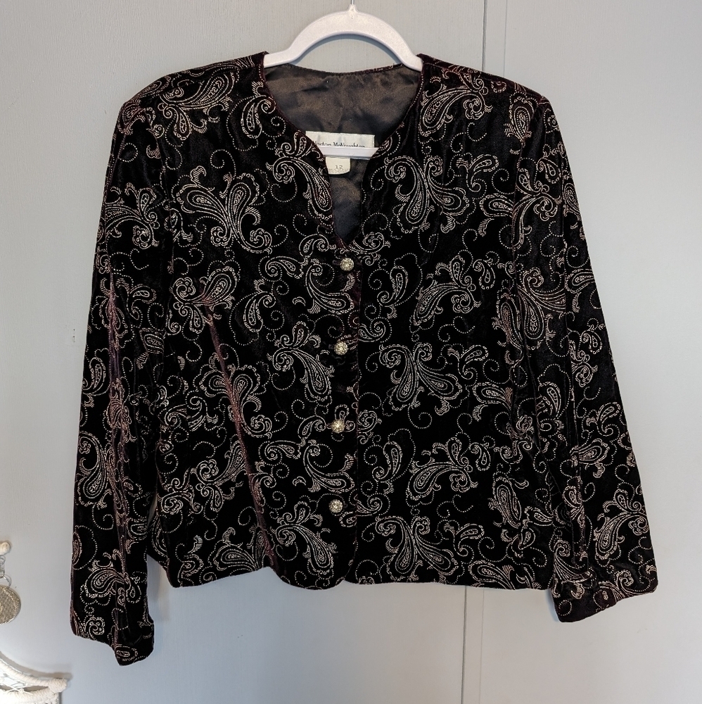 🔥 Vintage Norton McNaughton Velvet Blazer